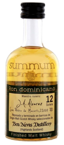 Summum Rum 12 Jahre Malt Whisky Finish Miniatures