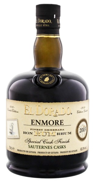 El Dorado Rum Enmore Sauternes Special Cask Finish 2003 Limited Edition 2018 0,7L 62,3%
