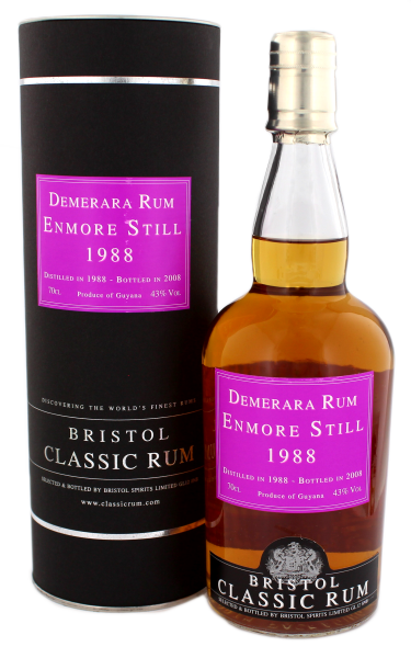 Bristol Enmore Still Guyana Rum Vintage 1988, 0,7 L, 43%