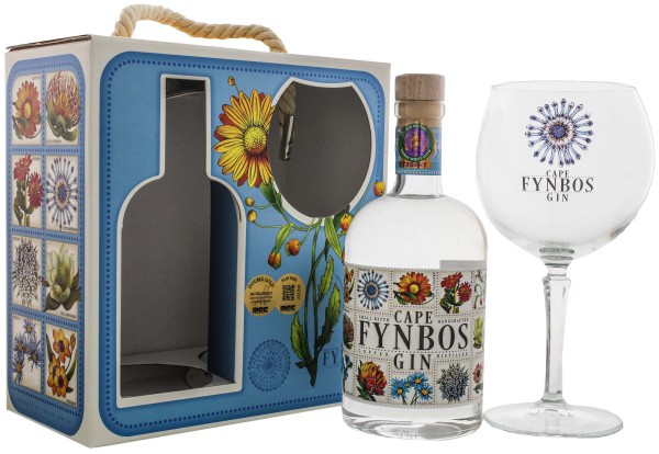 Cape Fynbos Gin 0,5L 45% Geschenkset mit Glas