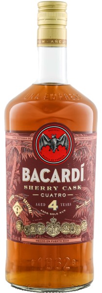 Bacardi Rum Anejo 4 Jahre Cuatro Sherry Cask 1,0L 40%