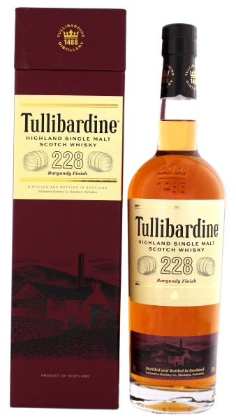 Tullibardine Single Malt Whisky 228 Burgundy Finish 0,7L 43%