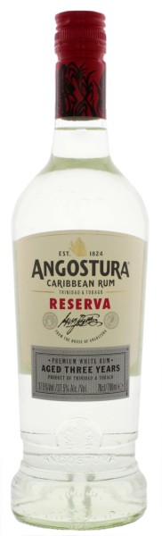 Angostura Rum Caribbean Reserva White 0,7L 37,5 %